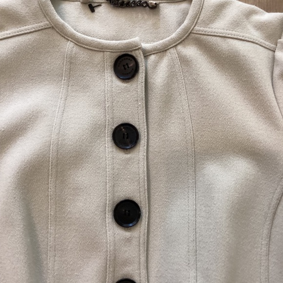 BURBERRY LONDON PEPLUM RUFFLE BLAZER JACKET 40 US 6 - Picture 5 of 10